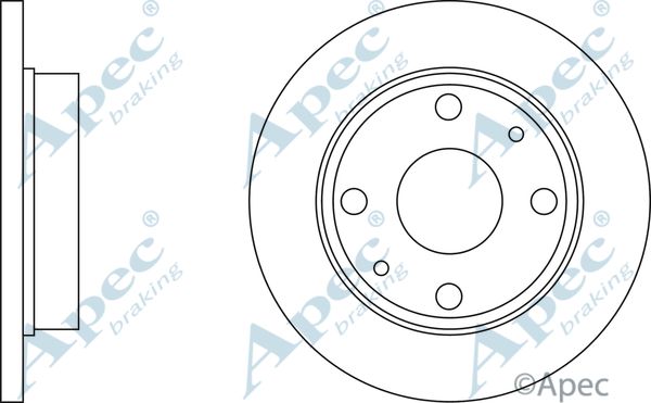 APEC BRAKING Jarrulevy DSK2047